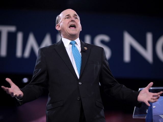 Louie Gohmert speaking at the 2016 Conservative Political Action Conference. Louie Gohmert speaking at the 2016 Conservative Political Action Conference.