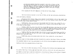 A Tyler ordinance authorizing land acquisition.